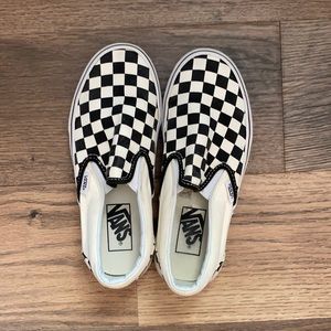 Lightly Worn Checkered Vans